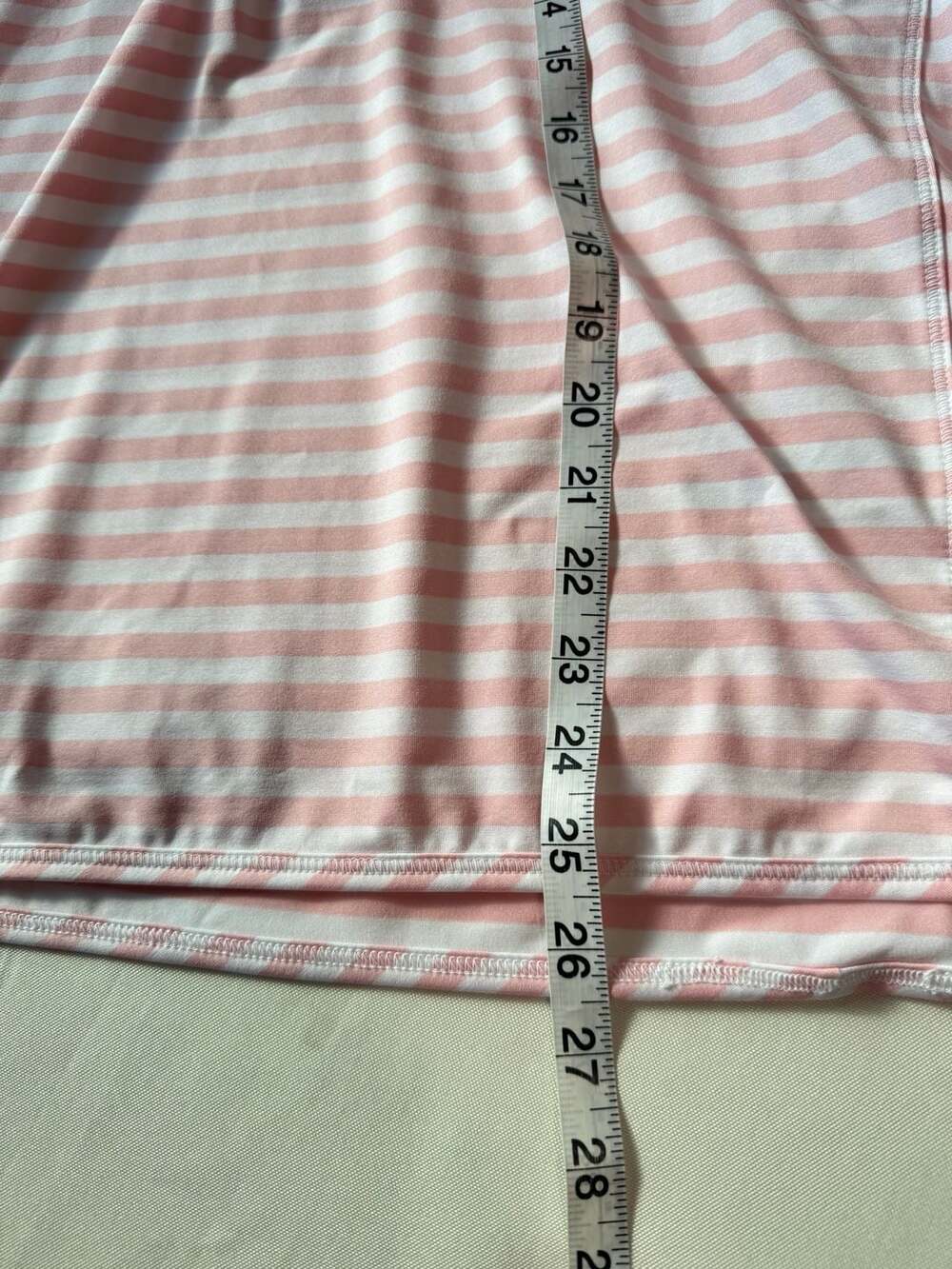 Vineyard Vines Pink White Striped Shep Shirt Quarter Zip Preppy Coastal S - Picture 9 of 9